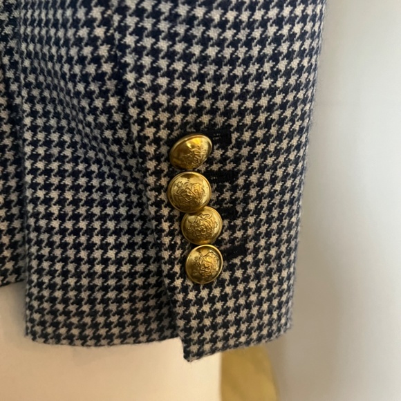 J Crew Campbell Blazer houndstooth Size 00 - Picture 6 of 10